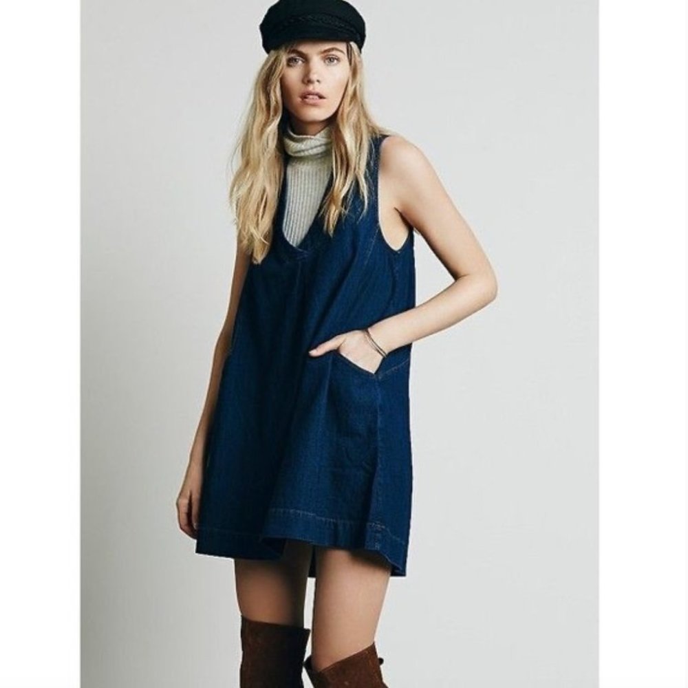 Free People Season Of Chambray Shift Dress